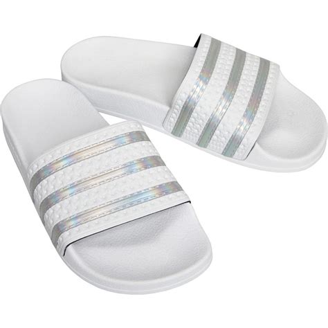 witte adidas slippers dames|Adidas sandalen slippers.